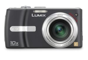 panasonic lumix dmc-tz1k 5mp compact digital camera with 10x optical image stabilized zoom (black)