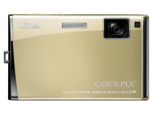 Nikon Coolpix S60 10MP Digital Camera with 5x Optical Vibration Reduction (VR) Zoom (Platinum Bronze)