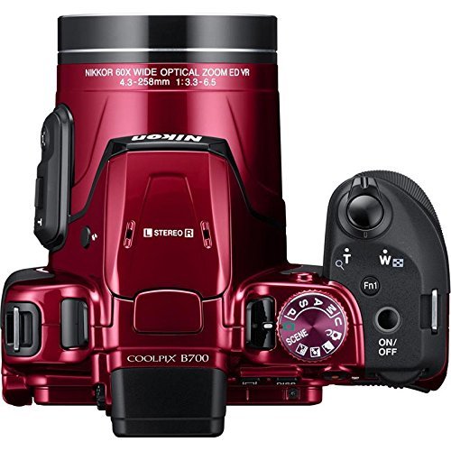 Nikon COOLPIX B700 Digital Camera (International Model) (Red)