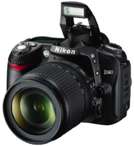 nikon d90 digital slr camera with nikon 18-105mm vr lens