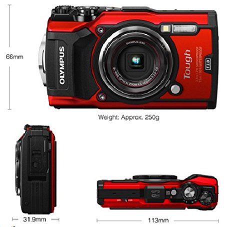 OLYMPUS TG-5 Red 12 million pixel CMOS F2.0 15m waterproof 100kgf load-bearing GPS + electronic compass and built-in Wi-Fi TG-5 RED(Japan Import-No Warranty)