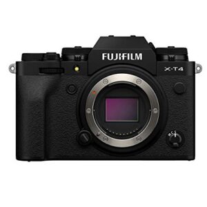 fujifilm x-t4 mirrorless camera body – black