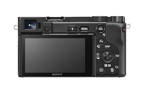 Sony Alpha A6100 Mirrorless Camera with 16-50mm and 55-210mm Zoom Lenses, ILCE6100Y/B, Black