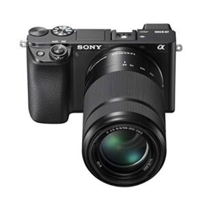 Sony Alpha A6100 Mirrorless Camera with 16-50mm and 55-210mm Zoom Lenses, ILCE6100Y/B, Black