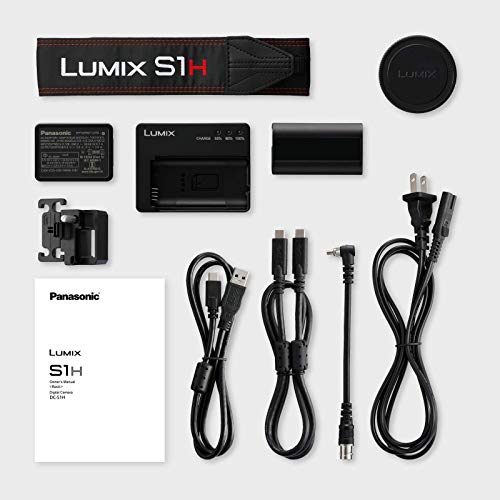 PANASONIC LUMIX S1H Digital Mirrorless Video Camera with 24.2 Full Frame Sensor, 6K/24p Video Recording Capability, V-Log/V-Gamut, and Multi-Aspect Recording