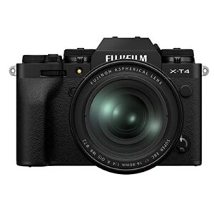 fujifilm x-t4 mirrorless digital camera xf16-80mm lens kit – black