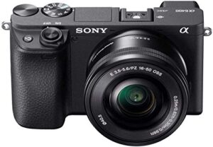 sony alpha a6400 mirrorless camera: compact aps-c interchangeable lens digital camera with real-time eye auto focus, 4k video & flip up touchscreen – ilce-6400/b body (renewed)