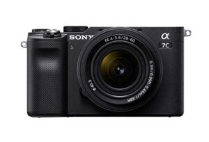 sony alpha 7c full-frame compact mirrorless camera kit – black (ilce7cl/b) (renewed)