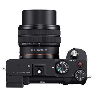 Sony Alpha 7C Full-Frame Compact Mirrorless Camera Kit - Black (ILCE7CL/B) (Renewed)