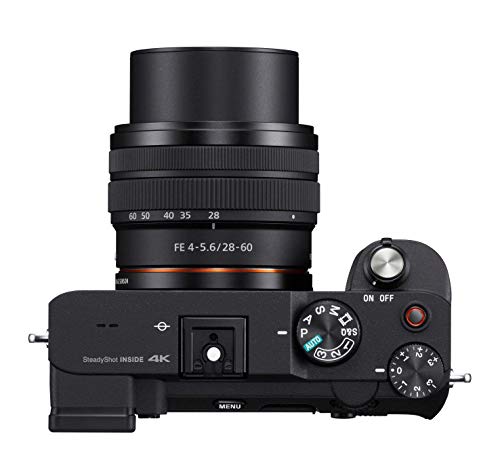 Sony Alpha 7C Full-Frame Compact Mirrorless Camera Kit - Black (ILCE7CL/B) (Renewed)