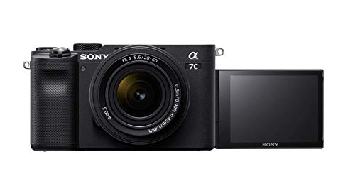 Sony Alpha 7C Full-Frame Compact Mirrorless Camera Kit - Black (ILCE7CL/B) (Renewed)