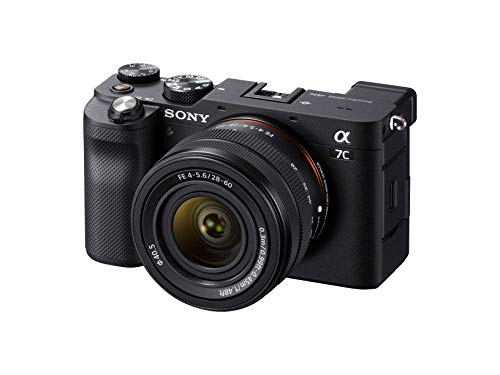 Sony Alpha 7C Full-Frame Compact Mirrorless Camera Kit - Black (ILCE7CL/B) (Renewed)