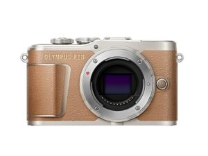 olympus pen e-pl9 body only with 3-inch lcd (honey brown)