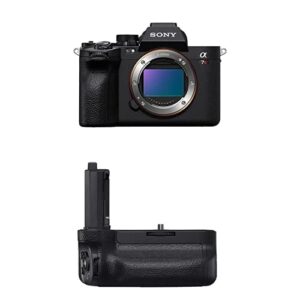 sony alpha 7r v full-frame mirrorless interchangeable lens camera with vertical grip for sony alpha 7r iv – vg-c4em