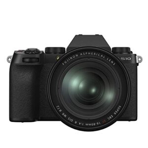 fujifilm x-s10 mirrorless digital camera xf16-80mm lens kit – black