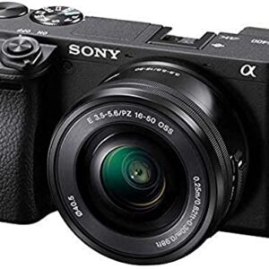 Sony Alpha 6400 | APS-C Mirrorless Camera with Sony 16-50 mm f/3.5-5.6 Power Zoom Lens (Fast 0.02s Autofocus 24.2 Megapixels, 4K Movie Recording, Flip Screen for Vlogging), Black