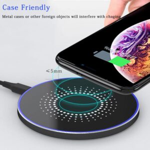 20W Wireless Charger pad for Samsung iPhone, Desktop Fast Wireless Charging 20W Max Compatible with Samsung Galaxy S22/S23/S21/S20/S10 Series, Charging for iPhone 13/14/12/11/Huawei/Wireless earplug