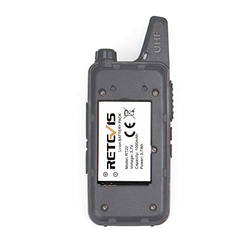 Retevis RT22 RT22S RT15 RT19 Battery Walkie Talkie Original Li-ion Battery 3.7V 1000mAh Compatible RT22 RT22S RT15 RT19 WLN KD-C1 Two Way Radio(2 Pack)