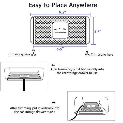 Wireless Car Charger DIY Phones Charging Pad Fast 15W 10W 7.5W Quick Charge Adapter for iPhone 14 Plus 13 Pro Max 12 Mini 11 8 X XR Xs Airpods LG Samsung Note 10 Galaxy Buds S9 S10 S20 S21 S22 Android