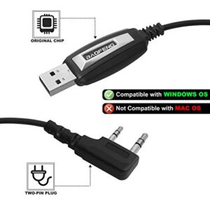 MvToe Programming Cable Compatible with Baofeng UV-5R, 5RA, 5RE, BF-F8HP, UV3R Plus, BF-888S, 5R EX, 5RX3, GA-2S, BF-F8+, H777 UV82HP Handheld ham Radio transceiver Ham Two Way ham Portable Radios