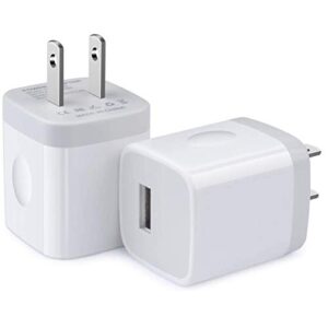 one port wall charger,2 pack ehoho 1a single port usb charging block cube compatible samsung galaxy a54 a14 s23 s22 s21 fe a13 a53,iphone 14 13 12 11 xr xs max 8/7/6s plus se/5s,lg, htc,sony,motorola