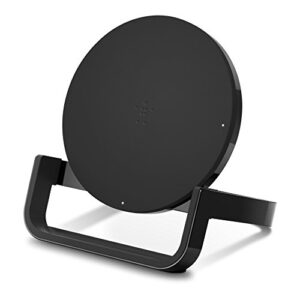 belkin boost up wireless charging stand 10w – qi wireless charger for iphone 11, 11 pro, 11 pro max, xs, xs max, xr/samsung galaxy s9, s9+, note9 / lg, sony and more (black) (f7u052dqblk)