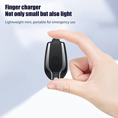 Keychain Portable Charger for Andriod, 1500mAh Mini Power Eme rgency Pod, Portable Mini Power Bank, Emer gency Charger, Portable Keychain Phone Charger, Fast Charging Compatible with i Phone