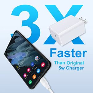 USB C Charger Block,20W PD 3.0 Fast Charger Block USB C Box Plug Brick Cube for iPhone 14/13 Mini/Pro Max,12,SE,11,Samsung Galaxy A53 5G,A52,A42,A32,A13,A12,A03S,S22 Ultra,S23,S22, S21 FE 5G,S20 S10