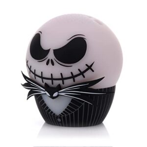 Bitty Boomers Disney: Tim Burton's The Nightmare Before Christmas - Jack Skellington Vengeful Face - Glow in The Dark - Mini Bluetooth Speaker, Multicolored