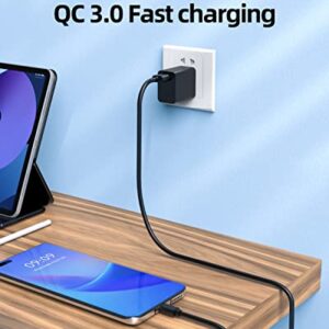 5FT Fast Quick 3.0 Wall Charger Fit for Samsung Galaxy J7 / J3 / J8 / J6 / J6+ / J5 / J4 / J4+ / J2 / J1 / Prime/Pro / J7 Sky Pro 2018 2017 Phone AC Adapter Power Supply Cord