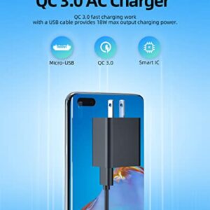 5FT Fast Quick 3.0 Wall Charger Fit for Samsung Galaxy J7 / J3 / J8 / J6 / J6+ / J5 / J4 / J4+ / J2 / J1 / Prime/Pro / J7 Sky Pro 2018 2017 Phone AC Adapter Power Supply Cord