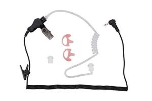 2.5mm earpiece headset w/coiled tube for harris police radio xg25 xg75 p7300 for motorola kenwood
