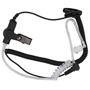 2.5mm Earpiece Headset W/Coiled Tube for Harris Police Radio XG25 XG75 P7300 for Motorola Kenwood