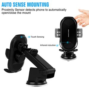 Wireless Car Charger Mount,Auto-Clamping Air Vent Dashboard car Phone Holder,10W Fast Charging Air Vent Car Compatible for iPhone 11/11 Pro/11 Pro Max/Xs MAX/XS/XR/X/8/8+,Samsung S10/S10+/S9/S9+/S8