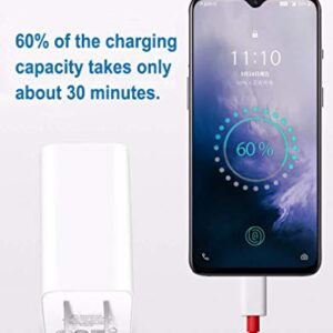 ChiChiFit Warp Charger,30W Quick Rapid Charge Power AC Wall Adapter [5V 6A] with USB-C Fast Charging Data Cable（3.3FT Compatible with OnePlus 8/7Pro/ 6T/ 6/ 5T/ 5/ 3T/ 3 (White)