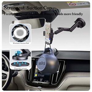 Auetrcls Truck Phone Holder Mount Heavy Duty Cell Phone Holder for Truck Windshield Dashboard,Super Suction Cup Compatible with Pickup Truck,Commercial Truck and All Phone