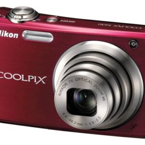 Nikon Coolpix S630 12MP Digital Camera with 7x Optical Vibration Reduction (VR) Zoom and 2.7 inch LCD (Ruby Red)