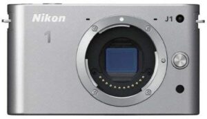 nikon 1 j1 10.1 mp hd digital camera body only (silver)