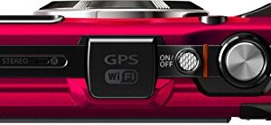 Olympus TG-4 16 MP Waterproof Digital Camera with 3-Inch LCD (Red) - International Version