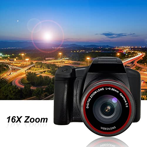 Digital Camera 16X F-ocus Design Resolution 1920 * 1080 Supported S D Card 4 * AA Batter-y Powered Operated for Photos Taking S-tudio