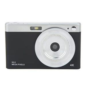 fydun 4k digital camera 50mp vlogging camera 2.88in ips hd mirrorless camera af autofocus 16x zoom for macro shooting(black)