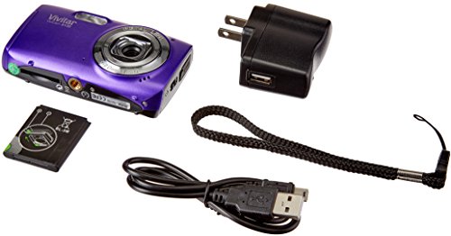 Vivitar 16 MP Digital Compact System Camera with 1.8-Inch LCD - Purple (VS130-PUR)