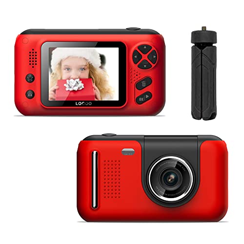 Akloker 2.4 Inch HD Screen Mini Kids Camera Birthday Gift Dual Lens Kids Digital Camera Mini Digital Camera with 32G Memory Card