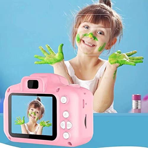 Lightweight Kids Digital Camera 2.0 LCD Mini Camera Hd 1080p Children's Sports Camera,Support 32 GB SD Card for Children Birthday, Christmas, (Pink)