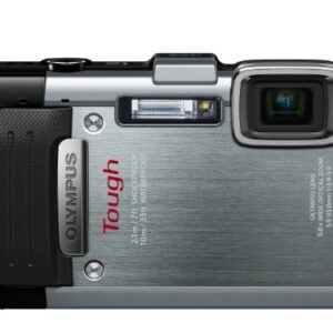 Olympus Stylus TG-830 iHS Digital Camera with 5x Optical Zoom and 3-Inch LCD (Silver) (Old Model)