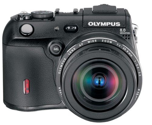 Olympus C-8080 8MP Digital Camera with 5x Optical Wide Zoom