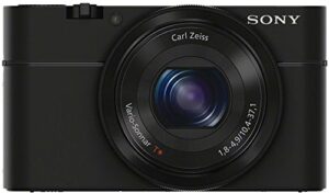 sony cyber-shot dsc-rx100 digital camera (black) dscrx100/b (renewed)