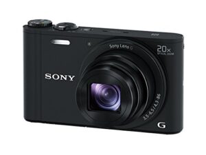 sony dscwx350 18 mp digital camera (black) (renewed)