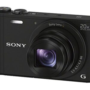 Sony DSCWX350 18 MP Digital Camera (Black) (Renewed)