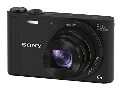 Sony DSCWX350 18 MP Digital Camera (Black) (Renewed)